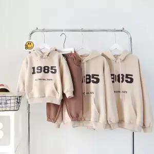 가족 후드 맨투맨 의상 엄마 아빠와 딸 아들 매칭 플리스 두꺼운 후디 복 가을 겨울 패션
