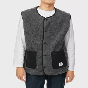 Dickies 디키즈 릴렉스드 패브릭 블록킹 베스트 Gunmetal 2811998
