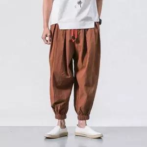남성 와이드 배기팬츠 루즈핏 데일리 팬츠 면바지 슬랙스 밴딩 바지