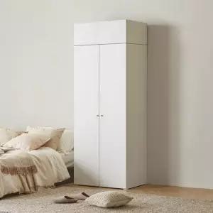 아씨방 가구 그란데 키높이 행거 수납 싱글 옷장 80cm