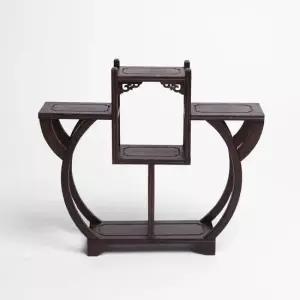 친절한탄씨 TBZ 인테리어선반 송화 찻잔 장식장 34x30cm 탁상장식장 동양풍장식장 카페인테리어