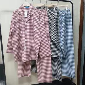 커플잠옷 국산 봄 가을 간절기 커플 잠옷세트 면잠옷세트