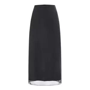 [NINE WEST]시어 백 슬릿 H라인 스커트 NIDBSK001 _P428580815