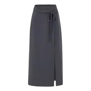 [NINE WEST]랩 슬릿 H라인 롱 스커트 NIDBSK002 _P428580845