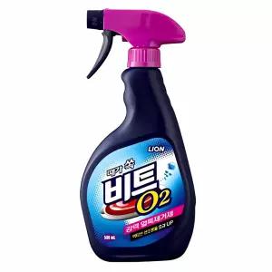 비트 O2 얼룩제거제 500ml 얼룩 거제 세탁 제 청소 용액 거품 방지 탈취 기름