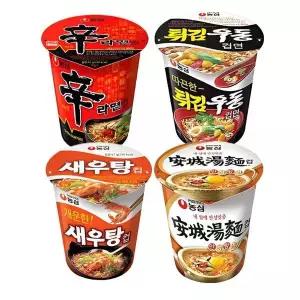 [셀러허브]신라면컵 6입+안성탕면컵6입+튀김우동6입+새우탕6개 (총24입) (S50587934)