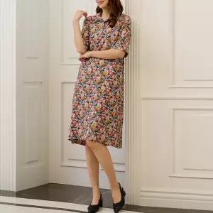 [데드라](99size)슬라브인견패턴원피스 OPF3016