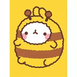 [RIZPICK]TBZ 몰랑 꿀벌옷 (샤이닝) 보석십자수 액자세트 15x20