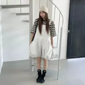 여자 서스펜더 데일리 벌룬핏 미니멈 점프수트