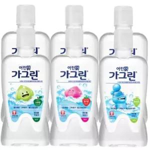 어린이가그린 아동가글 380mlx6개/사과/딸기/청포도맛
