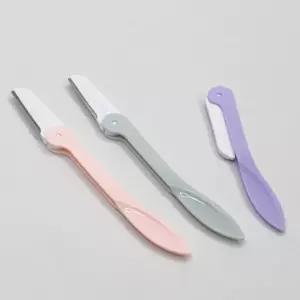 일자형 눈썹칼 3P 세트 메이크업 눈썹 정리기 다듬기 미용면도기