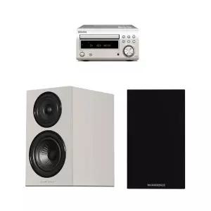 데논 RCD-M41 + 와피데일 Diamond 12.1i 미니 하이파이 오디오 세트