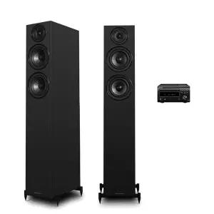 데논 RCD-M41 + 와피데일 Diamond 12.4i 미니 하이파이 오디오 세트
