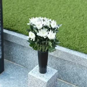 성묘용 꽃봉 국화 헌화 휴대용 꽃꽂이 산소 제사 명절 벌초 수목장 준비물