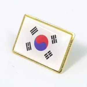 [x89tQp_66]기념품뱃지 금장 테두리 태극기 뱃지