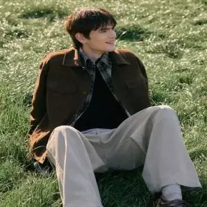 매장정품 스파오 SPJLG12M05 신세틱레더 스웨이드 트러커 12M05 5901540