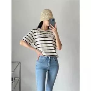 [블루블랙코리아] 9부 면스판 부추컷 데님 (8982341A)