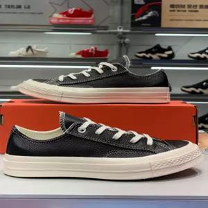 컨버스 캔버스화 척70 퍼포레이티드 레더 블랙 A18850C 14153 606773