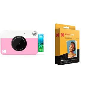 코닥 5.1CM X 7.6CM(2인치 3인치) 프리미엄 번들 카메라 ZINK 및 프린트 KODAK 인스턴트 (100장) 포토 디지털 페이퍼 PRINTOMATIC