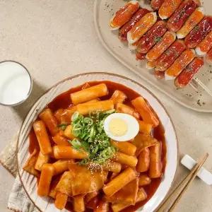 낭만부부 매운몽땅떡볶이 480g 2인분 +모짜치즈가래떡 235g
