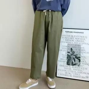 [하프클럽/]가을 남성 배기핏 밴딩 팬츠 데일리 캐주얼 루즈핏 면바지 편한