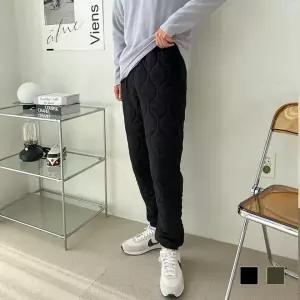 [하프클럽/]퀼팅 조거 패딩바지 남성 겨울 방한 조거팬츠