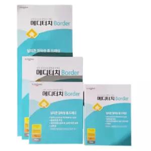 드레싱 메디터치 보더 PAD 실리콘 점착싱 상처 반창고 15CM 10CM 10매 15 10
