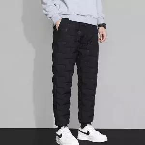 [하프클럽/]남성 겨울 패딩 조거팬츠 방한 데일리 누빔 트레이닝 바지 밴딩
