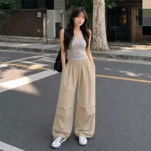 [179st.w]AGG 1018W 여자 쿨링 아이스 벌룬 와이드 스트링 밴딩 팬츠