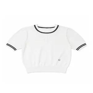 [르샵][르샵(LeShop)] 배색 포인트 썸머 니트 반팔 (택가격 69000원)