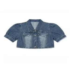 [르샵][르샵(LeShop)] 퍼프소매 청자켓 (택가격 139000원)