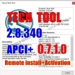 최신 2025 PTT 테크 툴 2.8.340 개발 + APCI 0.7.1.0  원격 설치 트럭 진단 소프트웨어