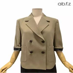에이비에프지 ABFZ 손목 레터링 포인트 7부 데일리 재킷 APA2HJ03E 106156