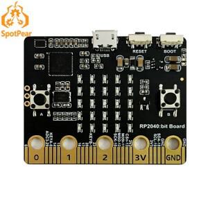 Raspberry pi호환 Pico RP2040 비트 보드 크기 및 포트  호환 BBC 마이크로 칩 5x5 LED  버튼
