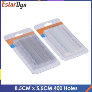 400 홀 미니 소형 브레드 보드  홀  투명 OR 흰색  DIY 전자 실험 범용 PCB  8.5cm x