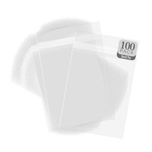 골든 스테이트 아트, 100팩, 무산 크리스탈 클리어 슬리브 사진 인화 프레임 매트 보관 가방(가방 크기: 5 2/8 X 7 2/16 인치, 5x7 매트)