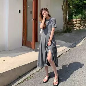 여성 박스핏 원피스 빅사이즈 A라인 치마 스판 슬세권코디 산책 여친룩 심쿵돌직구