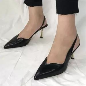 뾰족코 여성 펌프스 7CM 토오픈 여성 구두 데일리 하이힐