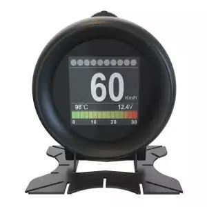유니버설 A205 HUD OBD2 헤드업 디스플레이 수온계 HD 디지털 타코미터 차량 속도계
