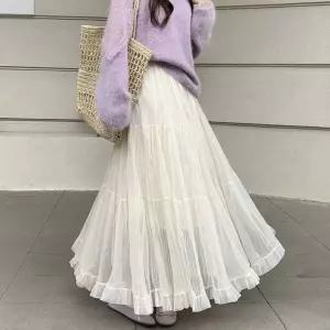 [골피아]플로링 샤 롱스커트