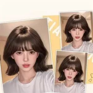 [골드스마일]통가발 여성 통가발 패션 부분 여성 단발 자연 숏컷전체가발