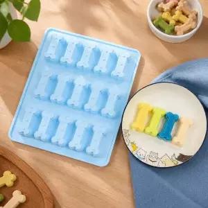강아지 간식용 15구 실리콘 몰드 반려동물 베이킹 모양틀 쿠키몰드