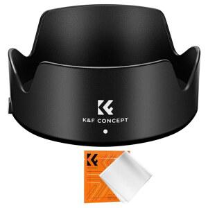 캐논 RF와 호환되는 K&F 컨셉 렌즈 후드 24-105MM F4-7.1은 STM EF-S 18-135MM F /3.5-5.6은 USM 렌즈 리버서블 스냅 온 카메라 쉐이드 교체 EW-73D