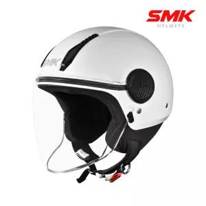 SMK 오토바이 바이크 하프페이스 헬멧 라미나 GL100 화이트 KC ECE 안전