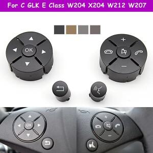 W204 W212 메르세데스 벤츠 C E GLK 클래스용 자동차 실내 다기능 스티어링 휠 스위치 컨트롤 버튼