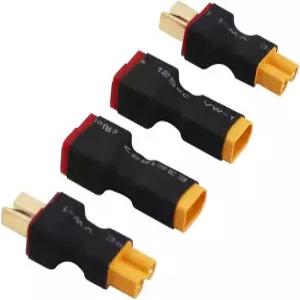 OliRC 4pcs XT30 T플러그 스타일의 남성용 여성 커넥터 어댑터 C1474