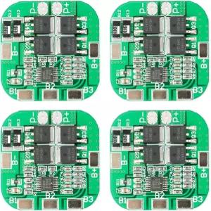 4Pcs 4S 10A 배터리 보호 보드 14.8V 16.8V 20A 리튬 BMS PCM PCB 과방전 과전류 단락