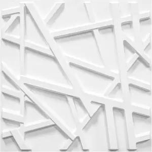 실내 벽 장식용 LEVOWAY 33 팩 3D 패널 12 x12 화이트 액센트 텍스처 거실용 커버 게임룸 TV 배경 32 평방