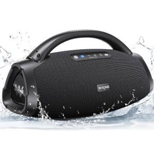 330W 피크 가장 시끄러운 붐 박스, 7.5인치 서브우퍼 /2.1Ch /IPX7 방수, 200W RMS 파티 대형 블루투스 스피커 무선, 2개의 우퍼 /DSP /BT5.4 /APP / 고속 충전 /OTG /AUX /기타인, 야외용 대용량 베이스