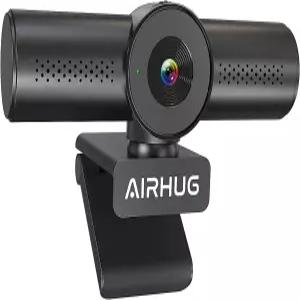 AIRHUG 4K 30fps 웹캠 - 소니 16MP 센서 PDAF 오토포커스 자동 조명 보정 듀얼 전방위 마이크 스트리밍